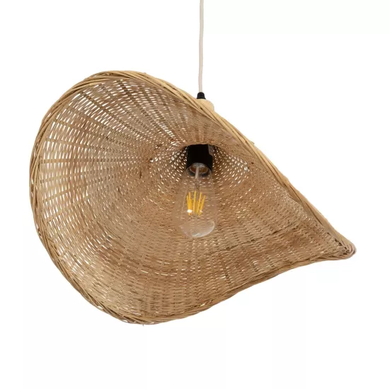 CUBA 01719 Boho Κρεμαστό Φωτιστικό Οροφής με Ντουί 1 x E27 AC 220-240V IP20 - Μπεζ - Μ53 x Π53 x Υ30cm