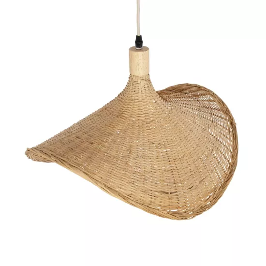 CUBA 01719 Boho Κρεμαστό Φωτιστικό Οροφής με Ντουί 1 x E27 AC 220-240V IP20 - Μπεζ - Μ53 x Π53 x Υ30cm