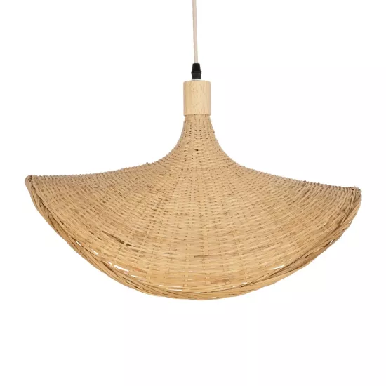 CUBA 01719 Boho Κρεμαστό Φωτιστικό Οροφής με Ντουί 1 x E27 AC 220-240V IP20 - Μπεζ - Μ53 x Π53 x Υ30cm