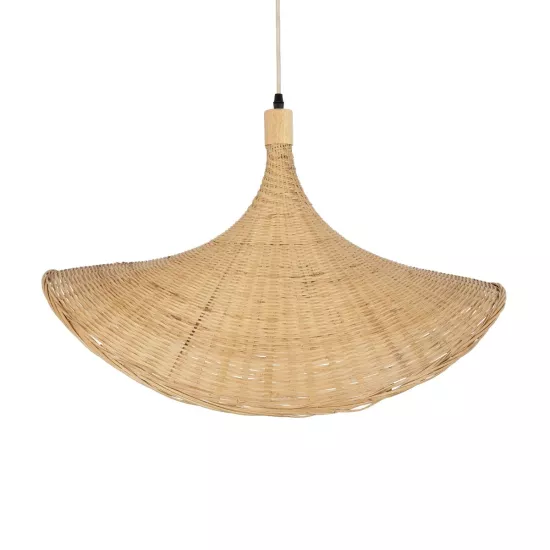 CUBA 01721 Boho Κρεμαστό Φωτιστικό Οροφής με Ντουί 1 x E27 AC 220-240V IP20 - Μπεζ - Μ63 x Π63 x Υ32cm