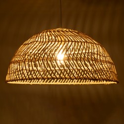 COMORES 01728 Boho Κρεμαστό Φωτιστικό Οροφής με Ντουί 1 x E27 AC 220-240V IP20 - Μπεζ - Μ60 x Π60 x Y29cm