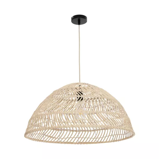 COMORES 01728 Boho Κρεμαστό Φωτιστικό Οροφής με Ντουί 1 x E27 AC 220-240V IP20 - Μπεζ - Μ60 x Π60 x Y29cm