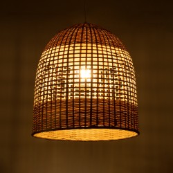 BORA-BORA 01735 Boho Κρεμαστό Φωτιστικό Οροφής με Ντουί 1 x E27 AC 220-240V IP20 - Μπεζ - Μ42 x Π42 x Υ44cm