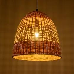 BORA-BORA 01735 Boho Κρεμαστό Φωτιστικό Οροφής με Ντουί 1 x E27 AC 220-240V IP20 - Μπεζ - Μ42 x Π42 x Υ44cm