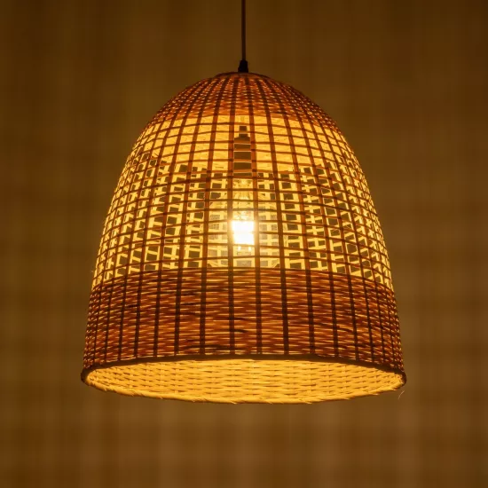 BORA-BORA 01735 Boho Κρεμαστό Φωτιστικό Οροφής με Ντουί 1 x E27 AC 220-240V IP20 - Μπεζ - Μ42 x Π42 x Υ44cm