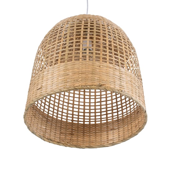 BORA-BORA 01735 Boho Κρεμαστό Φωτιστικό Οροφής με Ντουί 1 x E27 AC 220-240V IP20 - Μπεζ - Μ42 x Π42 x Υ44cm