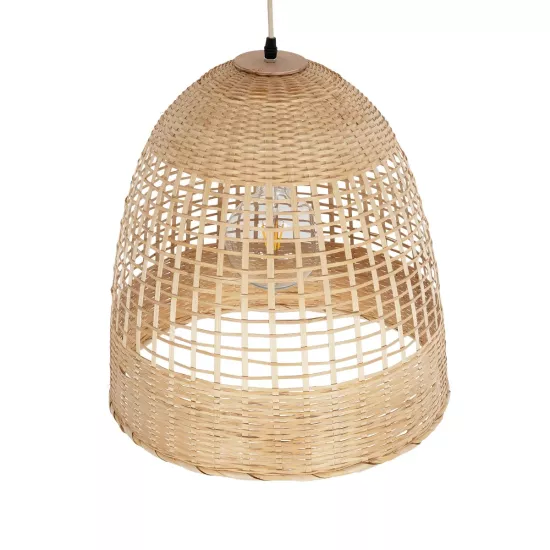 BORA-BORA 01735 Boho Κρεμαστό Φωτιστικό Οροφής με Ντουί 1 x E27 AC 220-240V IP20 - Μπεζ - Μ42 x Π42 x Υ44cm