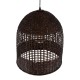 BORA-BORA 01736 Boho Κρεμαστό Φωτιστικό Καμπάνα Μονόφωτο 1 x E27 IP20 Καφέ Ξύλο - Μ42 x Π42 x Y44cm BORA-BORA 01736 Boho Κρεμαστό Φωτιστικό Καμπάνα Μονόφωτο 1 x E27 IP20 Καφέ Ξύλο - Μ42 x Π42 x Y44cm