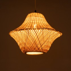 JUNIPER 01737 Boho Κρεμαστό Φωτιστικό Οροφής με Ντουί 1 x E27 AC 220-240V IP20 - Μπεζ - Μ45 x Π45 x Υ40cm