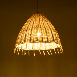 AQUATIC 01742 Boho Κρεμαστό Φωτιστικό Οροφής με Ντουί 1 x E27 AC 220-240V IP20 - Μπεζ - Μ40 x Π40 x Υ36cm