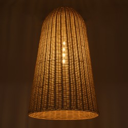 FAROL 01746 Boho Κρεμαστό Φωτιστικό Οροφής με Ντουί 1 x E27 AC 220-240V IP20 - Μπεζ - Μ60 x Π60 x Y100cm