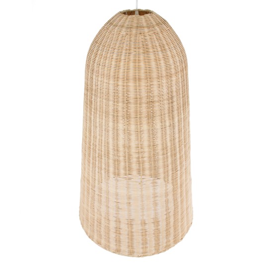 FAROL 01746 Boho Κρεμαστό Φωτιστικό Καμπάνα Μονόφωτο 1 x E27 IP20 Μπεζ Ξύλο - Μ60 x Π60 x Y100cm FAROL 01746 Boho Κρεμαστό Φωτιστικό Καμπάνα Μονόφωτο 1 x E27 IP20 Μπεζ Ξύλο - Μ60 x Π60 x Y100cm