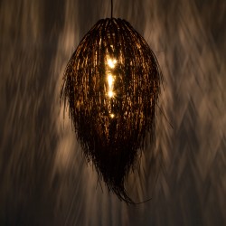 ARCHIPELAGO 01748 Boho Κρεμαστό Φωτιστικό Οροφής με Ντουί 1 x E27 AC 220-240V IP20 - Καφέ - Μ30 x Π30 x Υ63cm