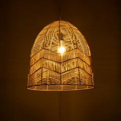 ALOHA 01751 Boho Κρεμαστό Φωτιστικό Οροφής με Ντουί 1 x E27 AC 220-240V IP20 - Μπεζ - Μ45 x Π45 x Υ48cm