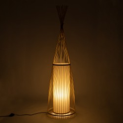 AZORES 01755 Boho Επιδαπέδιο Φωτιστικό με Ντουί 1 x E27 AC 220-240V IP20 - Μπεζ - Μ40 x Π40 x Υ150cm