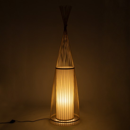 AZORES 01755 Boho Επιδαπέδιο Φωτιστικό με Ντουί 1 x E27 AC 220-240V IP20 - Μπεζ - Μ40 x Π40 x Υ150cm