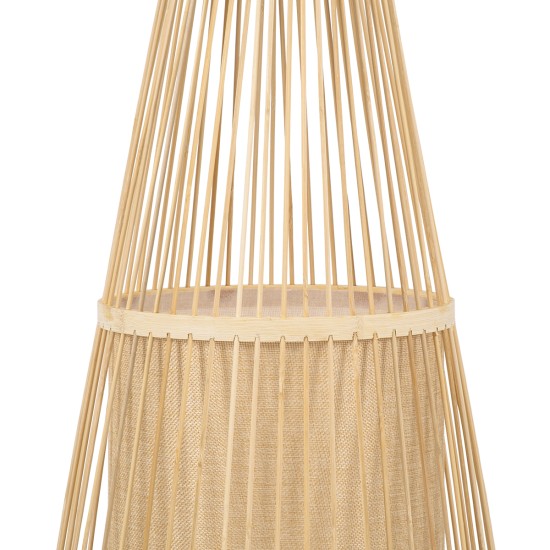 AZORES 01755 Boho Επιδαπέδιο Φωτιστικό με Ντουί 1 x E27 AC 220-240V IP20 - Μπεζ - Μ40 x Π40 x Υ150cm