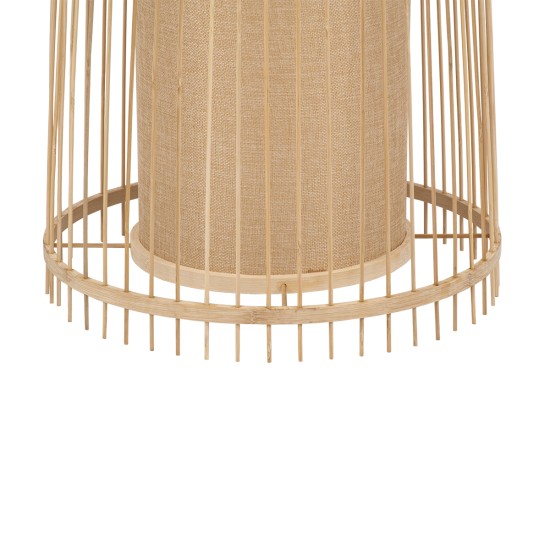 AZORES 01755 Boho Επιδαπέδιο Φωτιστικό με Ντουί 1 x E27 AC 220-240V IP20 - Μπεζ - Μ40 x Π40 x Υ150cm