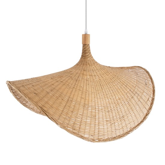 CUBA 01767 Boho Κρεμαστό Φωτιστικό Οροφής με Ντουί 1 x E27 AC 220-240V IP20 - Μπεζ - Μ80 x Π80 x Υ49cm