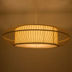 HIBISCUS 01782 Boho Κρεμαστό Φωτιστικό Οροφής με Ντουί 3 x E27 AC 220-240V IP20 - Μπεζ - Μ120 x Π120 x Y31cm