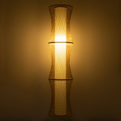 HIBISCUS 01783 Boho Κρεμαστό Φωτιστικό Οροφής με Ντουί 1 x E27 AC 220-240V IP20 - Μπεζ - Μ35 x Π35 x Υ150cm