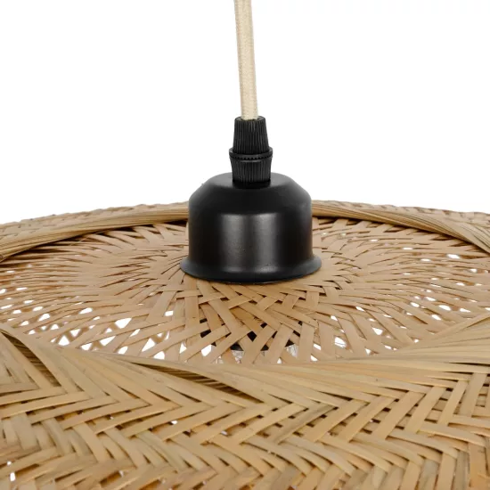 CARIBBEAN 01784 Μοντέρνο Κρεμαστό Φωτιστικό Οροφής με Ντουί 1 x E27 AC 220-240V IP20 - Μπεζ - Μ80 x Π80 x Υ35cm