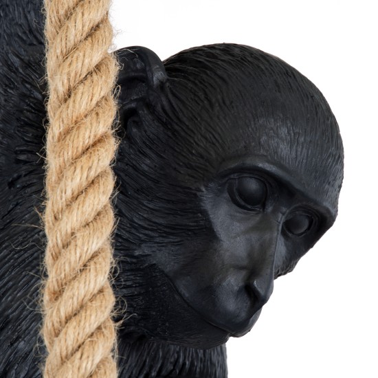 APES 01801 Μοντέρνο Κρεμαστό Φωτιστικό Οροφής με Ντουί 1 x E27 AC 220-240V IP20 - Μαύρο & Μπεζ - Μ26 x Π28 x Υ69cm