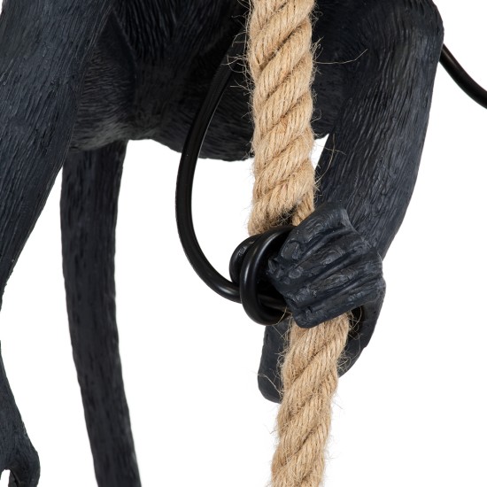 APES 01801 Μοντέρνο Κρεμαστό Φωτιστικό Οροφής με Ντουί 1 x E27 AC 220-240V IP20 - Μαύρο & Μπεζ - Μ26 x Π28 x Υ69cm