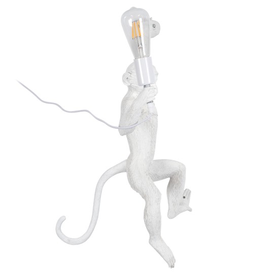 APES 01805 Μοντέρνο Φωτιστικό Τοίχου - Απλίκα με Ντουί 1 x E27 AC 220-240V IP20 - Λευκό - Μ34 x Π31 x Υ61cm