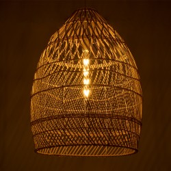 MALIBU 01810 Boho Κρεμαστό Φωτιστικό Οροφής με Ντουί 1 x E27 AC 220-240V IP20 - Μπεζ - Μ57 x Π57 x Υ75cm