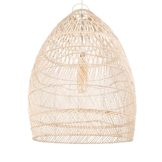 MALIBU 01811 Boho Κρεμαστό Φωτιστικό Οροφής με Ντουί 1 x E27 AC 220-240V IP20 - Μπεζ - Μ76 x Π76 x Υ100cm