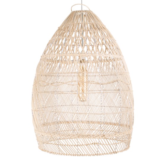 MALIBU 01811 Boho Κρεμαστό Φωτιστικό Καμπάνα Μονόφωτο 1 x E27 IP20 Μπεζ Ρατάν - Μ76 x Π76 x Υ100cm MALIBU 01811 Boho Κρεμαστό Φωτιστικό Καμπάνα Μονόφωτο 1 x E27 IP20 Μπεζ Ρατάν - Μ76 x Π76 x Υ100cm