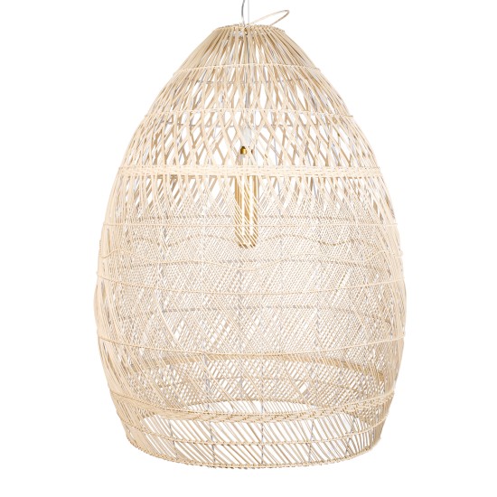 MALIBU 01812 Boho Κρεμαστό Φωτιστικό Καμπάνα Μονόφωτο 1 x E27 IP20 Μπεζ Ρατάν - Μ95 x Π95 x Υ125cm MALIBU 01812 Boho Κρεμαστό Φωτιστικό Καμπάνα Μονόφωτο 1 x E27 IP20 Μπεζ Ρατάν - Μ95 x Π95 x Υ125cm