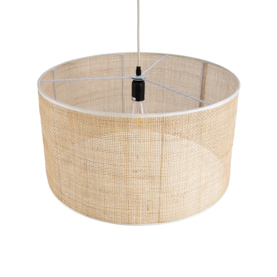 YOTTO 01822 Boho Κρεμαστό Φωτιστικό Καπέλο Μονόφωτο 1 x E27 IP20 Μπεζ Ρατάν - Μ55 x Π55 x Y30cm YOTTO 01822 Boho Κρεμαστό Φωτιστικό Καπέλο Μονόφωτο 1 x E27 IP20 Μπεζ Ρατάν - Μ55 x Π55 x Y30cm