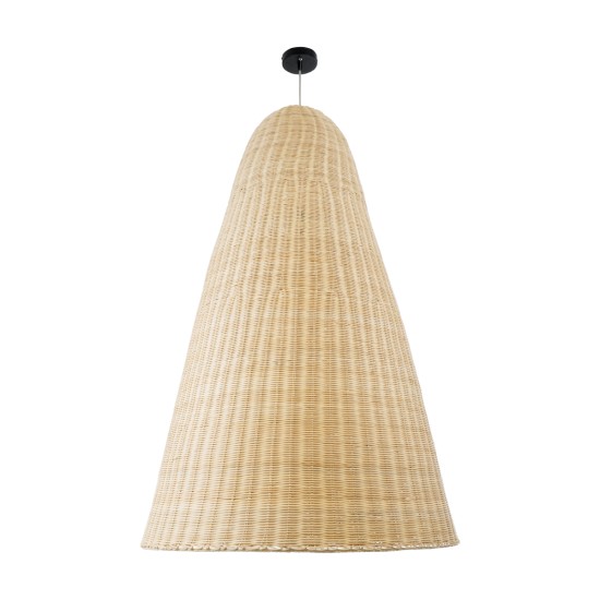 MAHANA 01827 Boho Κρεμαστό Φωτιστικό Οροφής με Ντουί 1 x E27 AC 220-240V IP20 - Μπεζ - Μ80 x Π80 x Υ130cm