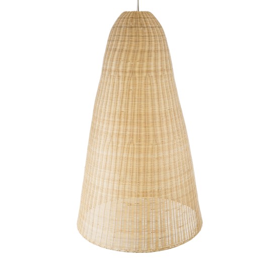 MAHANA 01827 Boho Κρεμαστό Φωτιστικό Οροφής με Ντουί 1 x E27 AC 220-240V IP20 - Μπεζ - Μ80 x Π80 x Υ130cm