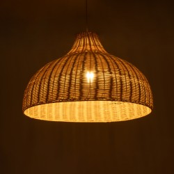 AFURU 01828 Boho Κρεμαστό Φωτιστικό Οροφής με Ντουί 1 x E27 AC 220-240V IP20 - Μπεζ - Μ60 x Π60 x Υ40cm