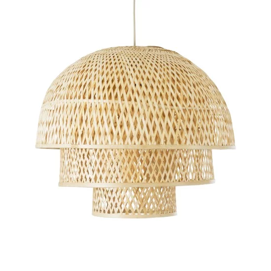 HIROKA 01836 Boho Κρεμαστό Φωτιστικό Καμπάνα Μονόφωτο 1 x E27 IP20 Μπεζ Ξύλο - Μ60 x Π60 x Υ50cm HIROKA 01836 Boho Κρεμαστό Φωτιστικό Καμπάνα Μονόφωτο 1 x E27 IP20 Μπεζ Ξύλο - Μ60 x Π60 x Υ50cm
