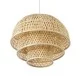 HIROKA 01836 Boho Κρεμαστό Φωτιστικό Καμπάνα Μονόφωτο 1 x E27 IP20 Μπεζ Ξύλο - Μ60 x Π60 x Υ50cm HIROKA 01836 Boho Κρεμαστό Φωτιστικό Καμπάνα Μονόφωτο 1 x E27 IP20 Μπεζ Ξύλο - Μ60 x Π60 x Υ50cm
