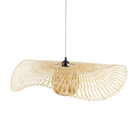 CINNABAR 01837 Boho Κρεμαστό Φωτιστικό Πλέγμα Μονόφωτο 1 x E27 IP20 Μπεζ Ξύλο - Μ75 x Π75 x Υ21cm CINNABAR 01837 Boho Κρεμαστό Φωτιστικό Πλέγμα Μονόφωτο 1 x E27 IP20 Μπεζ Ξύλο - Μ75 x Π75 x Υ21cm