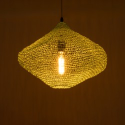 KENTUCKY 01864 Vintage Κρεμαστό Φωτιστικό Οροφής με Ντουί 1 x E27 AC 220-240V IP20 - Τιρκουάζ - Μ40 x Π40 x Υ30cm