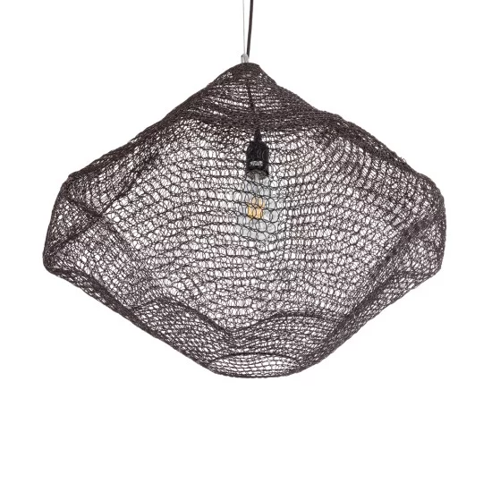 KENTUCKY 01867 Vintage Κρεμαστό Φωτιστικό Οροφής με Ντουί 1 x E27 AC 220-240V IP20 - Καφέ - Μ60 x Π60 x Υ50cm