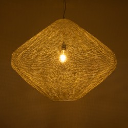 KENTUCKY 01868 Vintage Κρεμαστό Φωτιστικό Οροφής με Ντουί 1 x E27 AC 220-240V IP20 - Μπεζ - Μ90 x Π90 x Υ70cm