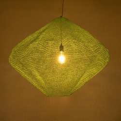 KENTUCKY 01870 Vintage Κρεμαστό Φωτιστικό Οροφής με Ντουί 1 x E27 AC 220-240V IP20 - Τιρκουάζ - Μ90 x Π90 x Υ70cm