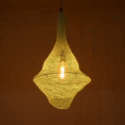 KENTUCKY 01873 Vintage Κρεμαστό Φωτιστικό Οροφής με Ντουί 1 x E27 AC 220-240V IP20 - Τιρκουάζ - Μ35 x Π35 x Υ60cm