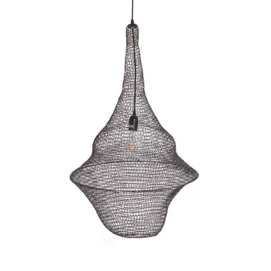 KENTUCKY 01875 Vintage Κρεμαστό Φωτιστικό Οροφής με Ντουί 1 x E27 AC 220-240V IP20 - Καφέ - Μ50 x Π50 x Υ90cm