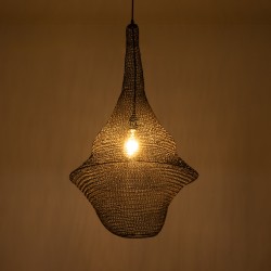 KENTUCKY 01875 Vintage Κρεμαστό Φωτιστικό Οροφής με Ντουί 1 x E27 AC 220-240V IP20 - Καφέ - Μ50 x Π50 x Υ90cm