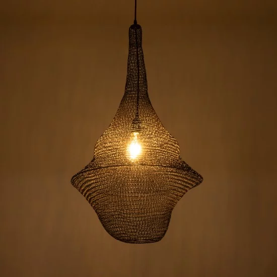 KENTUCKY 01875 Vintage Κρεμαστό Φωτιστικό Οροφής με Ντουί 1 x E27 AC 220-240V IP20 - Καφέ - Μ50 x Π50 x Υ90cm