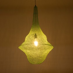 KENTUCKY 01876 Vintage Κρεμαστό Φωτιστικό Οροφής με Ντουί 1 x E27 AC 220-240V IP20 - Τιρκουάζ - Μ50 x Π50 x Υ90cm