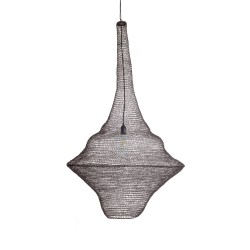 KENTUCKY 01878 Vintage Κρεμαστό Φωτιστικό Οροφής με Ντουί 1 x E27 AC 220-240V IP20 - Καφέ - Μ80 x Π80 x Υ140cm